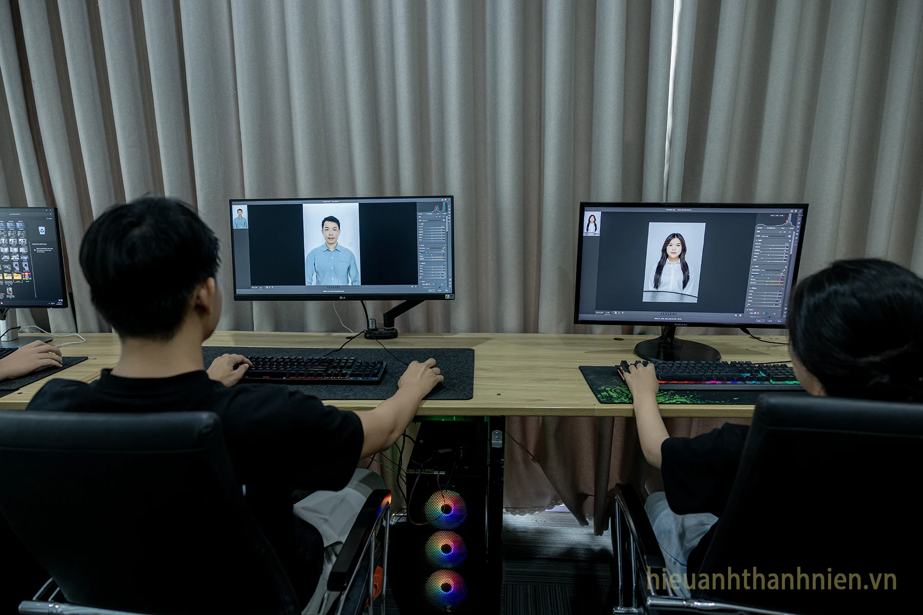 chỉnh sửa ảnh thẻ theo yêu cầu khách hàng